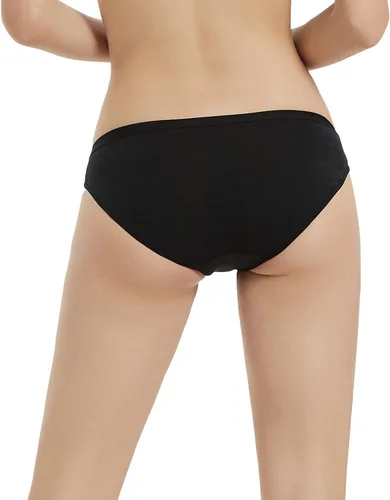 Vista 3 de METARINO - Paquete de 2 calzones deportivos de lana merina suave para mujer