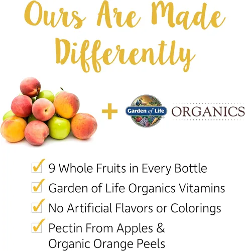 Vista 3 de Garden of Life Organics - Gomitas de vitaminas para hombre, sabor bayas, certificado orgánico, sin OMG, veganas, Kosher Complete Multi - Metil B12