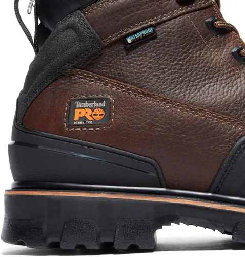 Vista 3 de Timberland PRO Rigmaster XT - Botas de trabajo impermeables con puntera de acero para hombre, 8.0 pulgadas / 20.32 cm. Marrón - Nuevo 2024