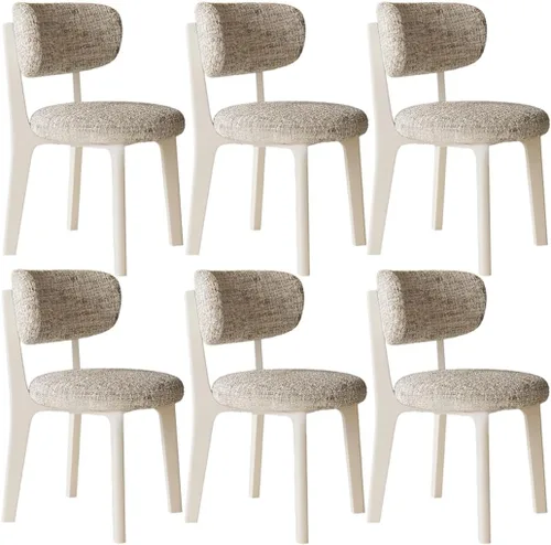 Vista 67 de YVYKFZD Solid Wood Dining Chairs, Armless Dining Room Chair Set, Upholstered Kitchen Chairs, Living Room Chair with Removable Fabric Seat Cushion