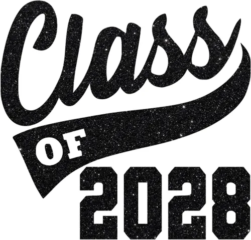 Vista 29 de Adhesivo de graduación para planchar en la clase de 2028, calcomanía para camiseta de secundaria, parche de graduación HTV para graduados