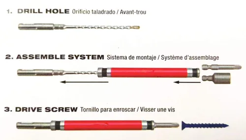 Vista 6 de Brocas de martillo giratorio hexagonal SDS Plus de 3/16 pulgadas x 7 pulgadas para tornillo de hormigón, 12 unidades, 3/16 x 7 pulgadas, brocas SDS