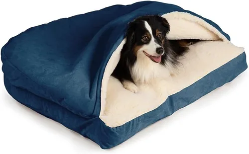 Vista 10 de Snoozer Pet Products Cama de lujo para perros estilo cueva rectangular con microserraje, pequeña, antracita