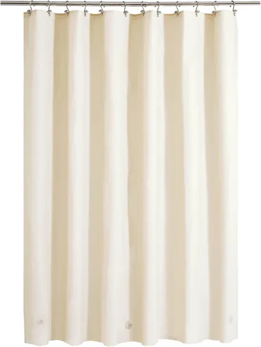 Vista 78 de Barossa Design - Forro de cortina estrecho de PEVA para ducha, con 3 imanes, impermeable, para cabina de baño pequeña, sin PVC, ojales metálicos