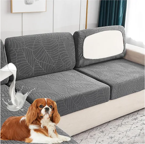Vista 25 de Fundas de cojín para asiento de sofá, impermeables, de alta elasticidad, universal, elástica, fundas de cojín de repuesto para cojines individuales