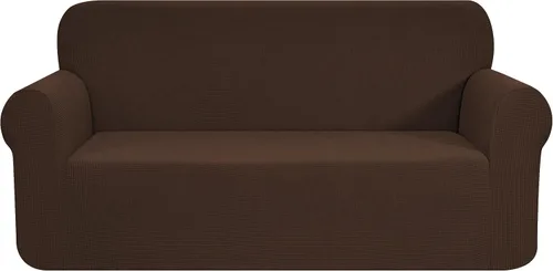 Vista 49 de CHUN YI - Funda elástica de 1 pieza para sillón grande, funda protectora suave de Jacquard con elastano, detalle de cuadros y parte inferior