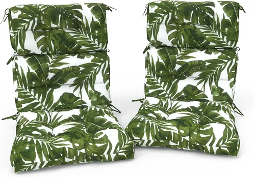 Vista 28 de Cojines para sillas de patio con respaldo alto para exteriores, cojines Adirondack para jardín, porche, hogar, oficina, uso en sillas, 44 x 22 x 4