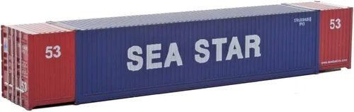 Vista 8 de Walthers SceneMaster HO Modelo a escala de Alaska Marine Lines (verde, amarillo) 53' Singamas Corrugado Side Container
