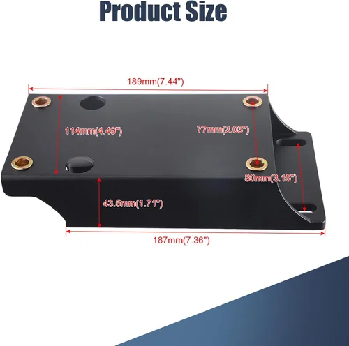 Vista 2 de Montaje de placa elevadora de motor convertidor de par de aluminio para Predator 212cc 196cc GX160 GX200 Motor Coleman Baja Massimo B* Mini Bike Go