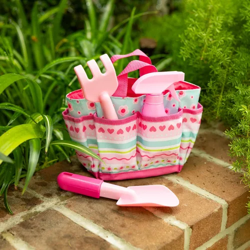 Vista 9 de Melissa & Doug Sunny Patch Pretty Petals - Juego de bolsas de jardinería con herramientas