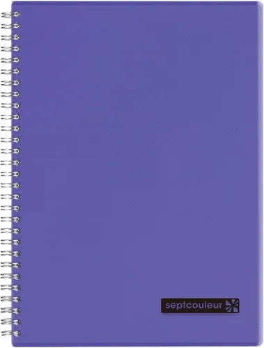 Vista 10 de Maruman Septcouleur - Cuaderno rayado - A5, 5.83 x 8.27 pulgadas, 80 hojas/160 páginas, diario de papel rayado universitario de 0.276 in, espiral
