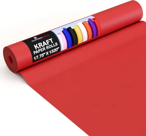 Vista 12 de Crown Display Rollo de papel kraft negro de 17.75 x 1320 pulgadas (110 pies), papel de regalo kraft perfecto como papel de envío, rollo de papel