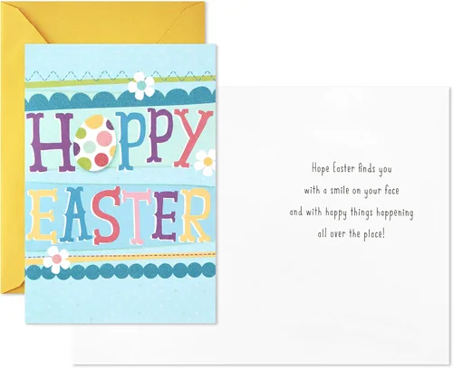 Vista 2 de Hallmark Paquete de tarjetas de Pascua, Pascua Hoppy (10 tarjetas con sobres)