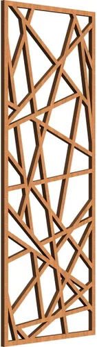 Vista 80 de Conway Paneles de pared decorativos de madera con calado, 9 3/8 pulgadas de ancho x 24 3/8 pulgadas de alto x 1/4 de alto, aliso