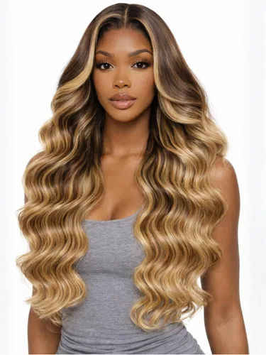Vista 19 de Beauty Forever Bye Bye Knots - Peluca de cabello humano ondulado sin pegamento, predepilada, 7x5, encaje frontal, cabello humano suelto Peluca
