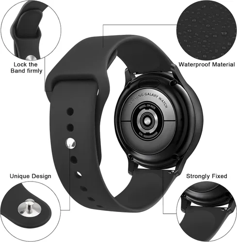 Vista 2 de Meliya Correas compatibles con Garmin Vivoactive 4 Watch, Garmin Venu 3 / Venu 2 Watch Band para mujeres y hombres, correa de repuesto deportiva