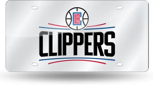 Vista 6 de Rico Industries Placa de matrícula metálica con incrustaciones láser de la NBA
