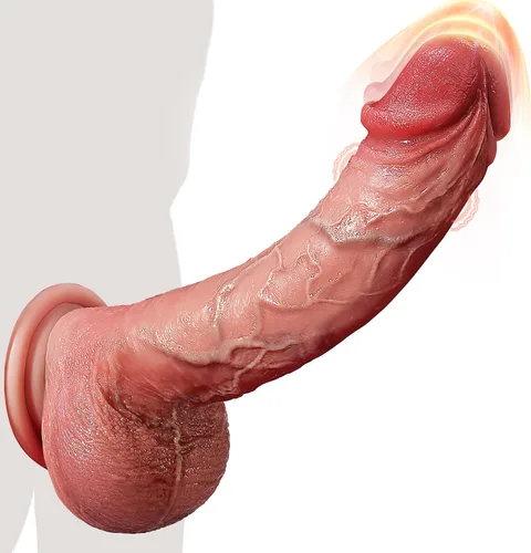 Vista 8 de 2026 New Consolador Realistic Toy Dilbo for Women 8.46", Thick Huge Silicone Skin-Like Giant Silicone Dick Machine Hand Free Play Adult Tool (Brown)