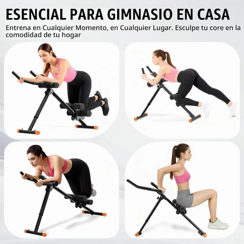 Vista 8 de Abdominal Trainers - Adjustable Ab Trainer Machine, Foldable Abdominal Workout Equipment with Knee Protection - Home Gym Core Strength Trainer for