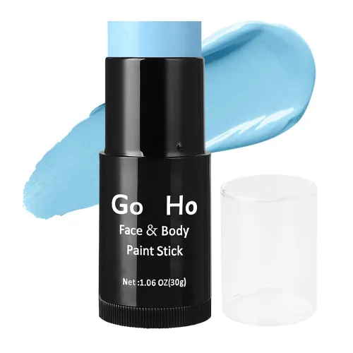 Vista 17 de Go Ho Barra de Pintura Facial Verde Amazon Mezclable en Crema (1.06 Oz), Pintura Corporal Verde Amazon de Cobertura Completa para Adultos y Niños