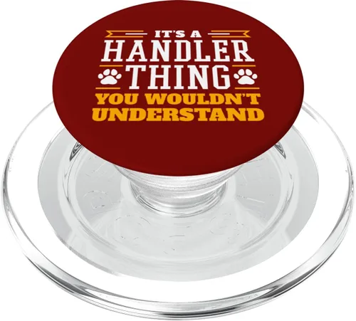 Vista 7 de Dog Agility Handler Thing - Dog Agility PopSockets Adhesive PopGrip