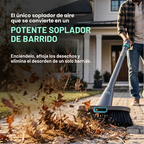 Vista 6 de Shark BlastBoss - Sistema de chorro de aire todo en uno con BlastBroom, boquilla de precisión, varita de extensión, limpieza en interiores y Carbón