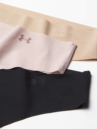 Vista 3 de Under Armour Tanga elástica pura para mujer, paquete de 3