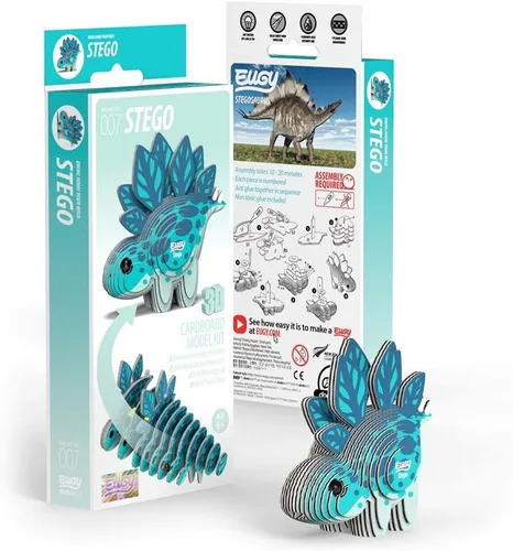 Vista 3 de EUGY Rompecabezas de papel 3D ecológico 007 Stego [nuevo sello]