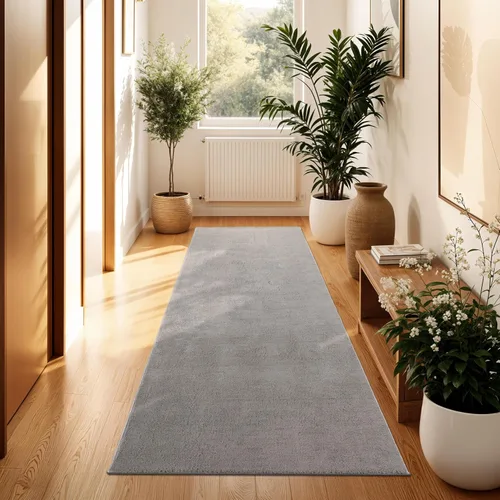 Vista 24 de Paco Home Alfombra suave en cobre acogedora alfombra antideslizante color sólido lavable, tamaño: 6'7" x 9'2" Marrón cobre