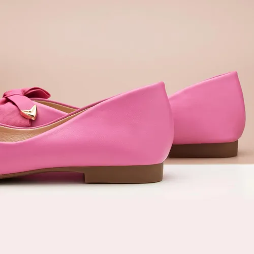 Vista 3 de C.Paravano Zapatos planos de mujer I Zapatos de punta cuadrada para mujer I Zapatos planos I Zapatos planos de cuero para mujer I Zapatos planos