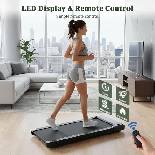 Vista 3 de Caminadora Walking Pad, Cinta de Correr Portátil 3 en 1 Debajo del Escritorio para Casa Espacios Pequeños, Cinta de Correr Plegable Compacta