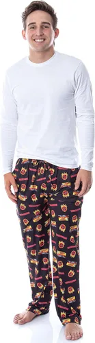 Vista 2 de Marvel Mens' Deadpool Chimichangas Food Truck Icon Sleep Pajama Pants