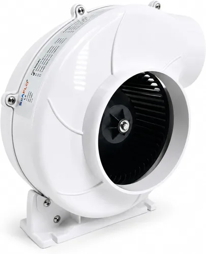 Vista 3 de SEAFLO SFBB1-320-02 - Soplador de sentina, 320 CFM, 12 V CC, ventilador de ventilación marino de montaje flexible de 4 pulgadas con motor protegido