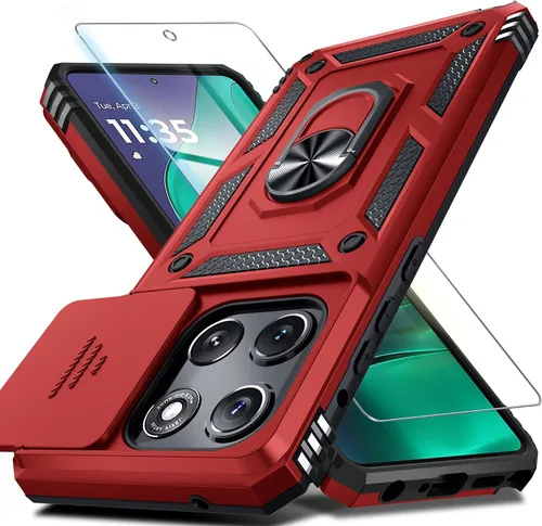 Vista 27 de Funda para Moto G Power 5G 2026/2025 Funda integrada para cámara deslizante negra