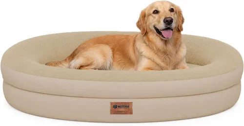 Vista 43 de Cama ortopédica lavable grande para perros: Cama de espuma viscoelástica impermeable para mascotas con refuerzos - Funda ortopédica extraíble