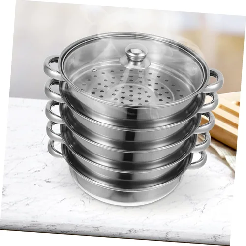 Vista 3 de Angoily Comida de verduras asiáticas olla grande olla de sopa grande ollas ollas juegos de ollas para cocinar accesorios de cocina olla