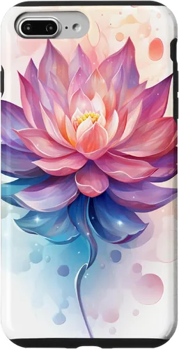 Vista 12 de Funda con ilustración de flor de loto para iPhone 17