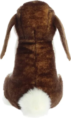 Vista 4 de Aurora® Realistic Miyoni® Sitting Pretty™ English Lop Rabbit - Animal de peluche - Detalle realista - Compañerismo apreciado - Marrón 10 pulgadas