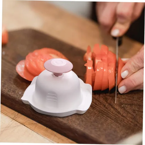 Vista 4 de Cabilock Herramientas de protección de dedos 2 unids protectores de dedos de cocina para cortar el soporte de seguridad alimentaria fácil limpiar