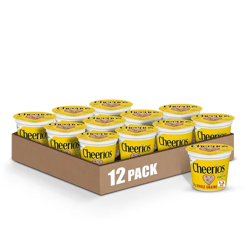 Vista 15 de Cheerios Cereal de desayuno sin gluten de avena integral, bolsa de 2.2 onzas (paquete de 5)