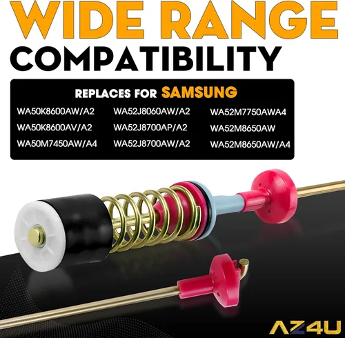 Vista 2 de AZ4U 4 x Amortiguador de varilla de suspensión de arandela Reemplazar DC97-18610A DC97-18610F para Samsung WA50K8600AW/A2 WA50K8600AV/A2