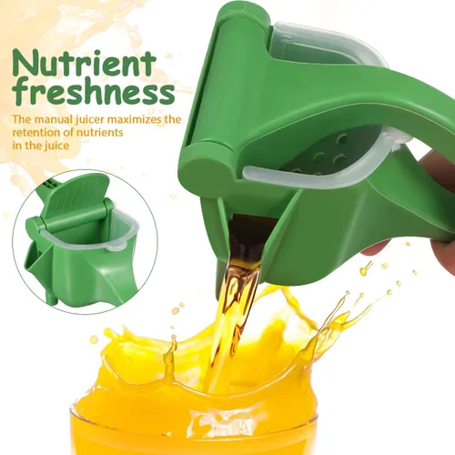Vista 5 de Exprimidor manual manual de 2 piezas para cítricos y limones, naranjas y granadas, fácil de operar, conserva la frescura de los nutrientes