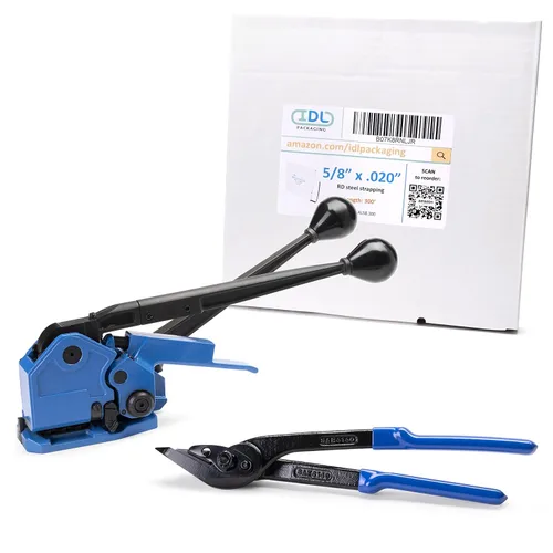 Vista 29 de IDL Packaging Ultimate Kit de flejado de acero de 1/2 pulgada x 200 pies, resistencia a la rotura de 1100 libras - Herramienta de combinación 3