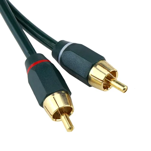 Vista 7 de Divisor RCA de 12 pulgadas, 1 hembra a 2 machos, paquete de 2 unidades, cable RCA Y RCAs de video para automóvil, divisor de cable de audio RCA