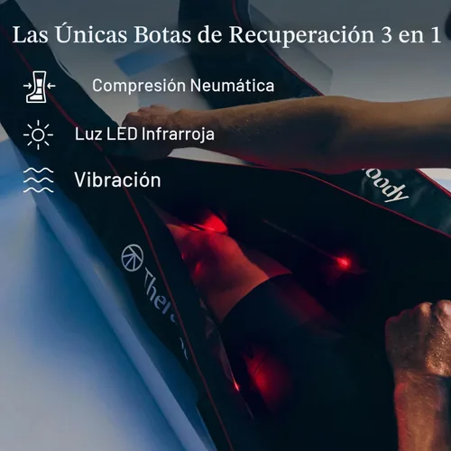 Vista 4 de Therabody JetBoots PRO Plus - Botas inalámbricas LED 3 en 1, entrepierna