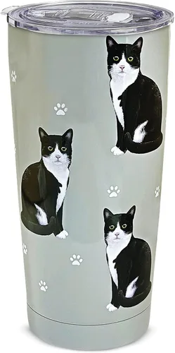 Vista 24 de Vaso de pastor australiano SERENGETI de 16 oz. de acero inoxidable, vaso aislado al vacío con tapa a prueba de derrames