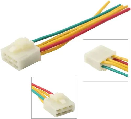 Vista 2 de FSFY 5 Way Regulador Rectificador Conector hembra para Yamaha YBR125 07-14, YP180 Majesty 03-06, YP250 DX Majesty 99-00, YP250 Majesty 96-01, YZF R1