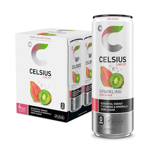 Vista 10 de CELSIUS Naranja Espumosa, Bebida Energética Esencial Funcional de 12 onzas líquidas (paquete de 4)