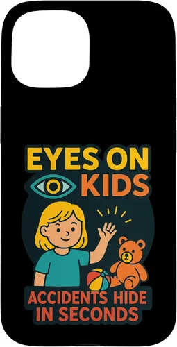 Vista 6 de Eyes on Kids Child Safety Gift for Moms, Granny, Grandad Case for iPhone 16