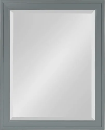 Vista 8 de DesignOvation Bosc - Espejo de pared rectangular decorativo enmarcado, 22 x 28 pulgadas, blanco, espejo de tocador rectangular de transición